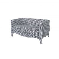 Диван 150x84x76 black/white  ROOMERS FURNITURE