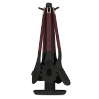 Набор кухонных аксессуаров 6 предметов с подставкой, матовый бордо, Leonardo BERLINGER HAUS