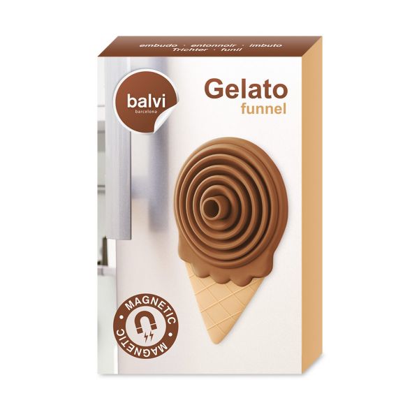 Воронка для бутылки Gelato шоколад магнитная