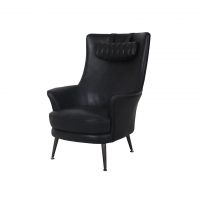 Кресло 87x89x108 см black ROOMERS FURNITURE