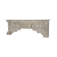 Консоль XIX век, Индия 307x58x100 bleached white  ROOMERS ANTIQUE