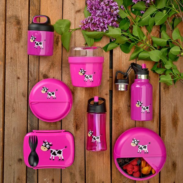 Ланч-бокс для перекусов BentoDISC™ Cow фиолетовый