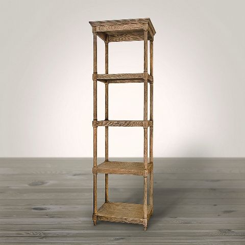 Стеллаж Денис 61x45x208 natural oak  ROOMERS FURNITURE
