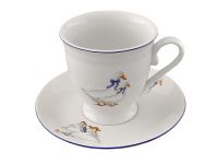 Чашка высокая с блюдцем 300 мл Гуси 36120417-0807 LEANDER