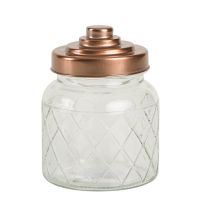 T&G Ёмкость для хранения малая Glass Jars Lattice 600ml