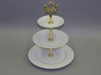 Горка Сабина 3 уровня Белый фарфор 02196034-0000 LEANDER