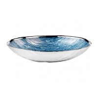 Argenesi Тарелка овальная средняя Granito Sky Blue 24x16