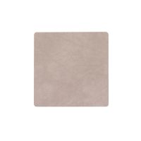 Подставка под кружку из натуральной кожи квадратный 10x10 см, цвет пыльно-коричневый, NUPO LIND DNA 990240