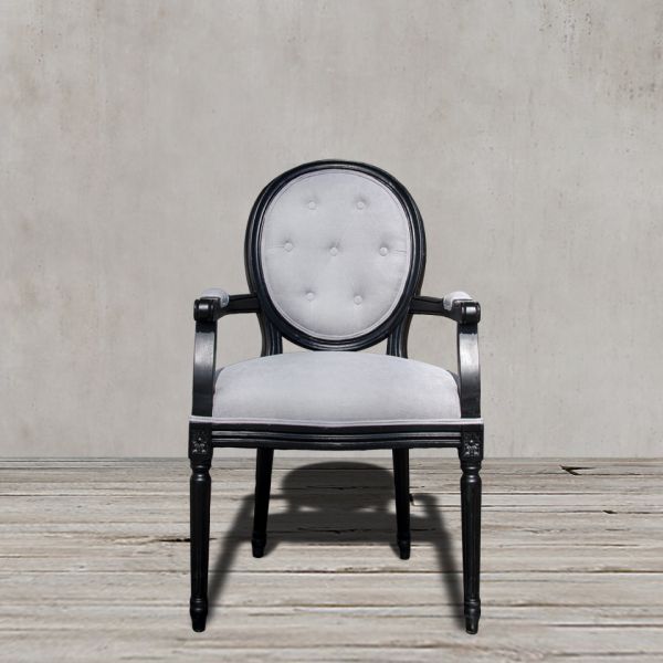 Полукресло Луи 52x40x95 grey  ROOMERS FURNITURE
