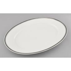 Блюдо овальное Сабина 35 см Платиновая отводка 02111523-0011 LEANDER