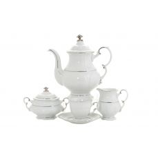 Сервиз кофейный 15 предметов с чашкой 150 мл Платиновый кант 07160714-1138 LEANDER