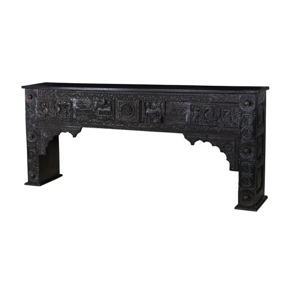 Консоль XIX век, Индия 251x46x107 см dark brown ROOMERS ANTIQUE