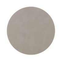 Сервировочная салфетка из натуральной кожи круглая 30 см, цвет светло-серый, NUPO LIND DNA 981174