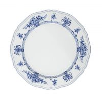 Тарелка обеденная 26.5 см NEOS ANTHIROS, фарфор, белый/синий LE COQ