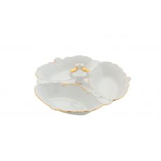 Менажница 'Кабаре' 3 секции Золотая отводка 38116435-1139 LEANDER