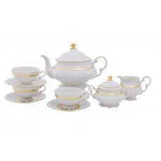 Чайный сервиз Соната 15 предметов Золотой кант 07160725-1239 LEANDER