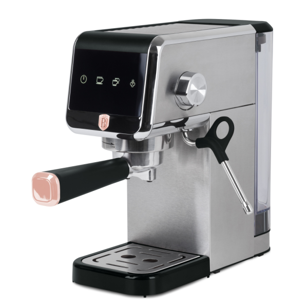 Кофеварка цифровая эспрессо электрическая, Berlinger Haus, black/rose gold, черный     (2)     BH/9622