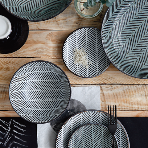 Тарелка  grey  TOKYO DESIGN