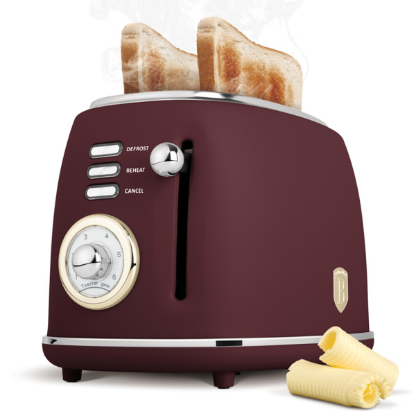 Тостер электрический, пластик, матовый бордо, Leonardo BERLINGER HAUS
