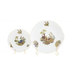 Сервиз для торта Мэри-Энн с десертными тарелками 19 см, 7 предметов Охота 03161019-0363 LEANDER