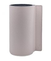 Ваза для цветов с кожаной отделкой, цвет теплый серый, Vero VR-03WG