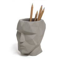 Подставка для канцелярских принадлежностей The Head серый