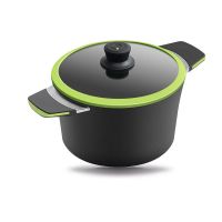Кастрюля зеленая ?20cm, 2,5 л. С крышкой и цветной упаковкой     (6)     30250i