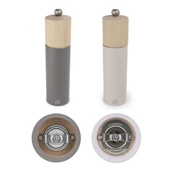 Набор мельниц для соли и перца 21 см, дерево, серый и розовый, Boreal PEUGEOT