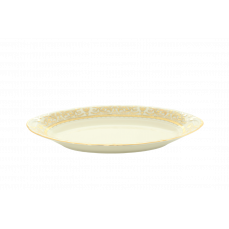 Блюдо овальное глубокое 23 см Золотые узоры 07516125-1373 LEANDER