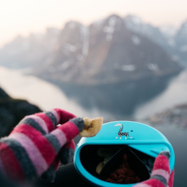 Ланч-бокс для перекусов SnackDISC™ Giraffe бирюзовый