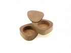 Набор солонка/перечница фигурная 8х10х3 см, цвет светло-коричневый, NUPO LIND DNA 982622