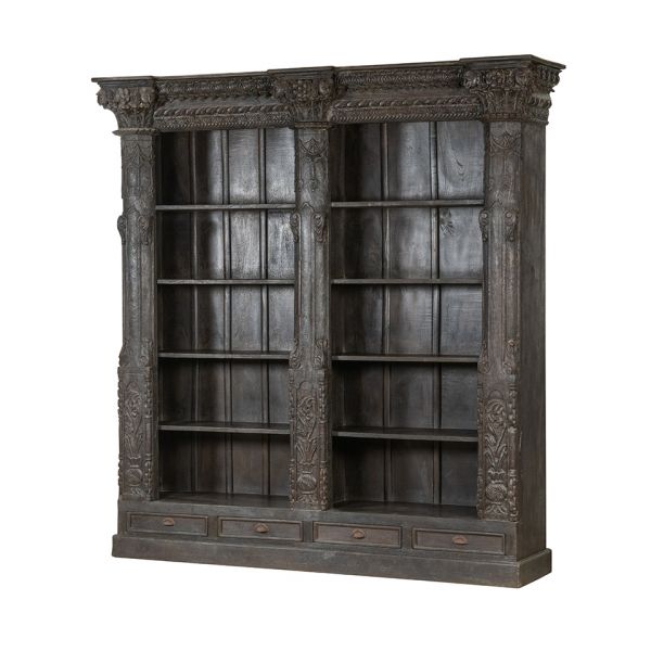 Стеллаж XIX век, Индия 236x51x244 см dark brown ROOMERS ANTIQUE