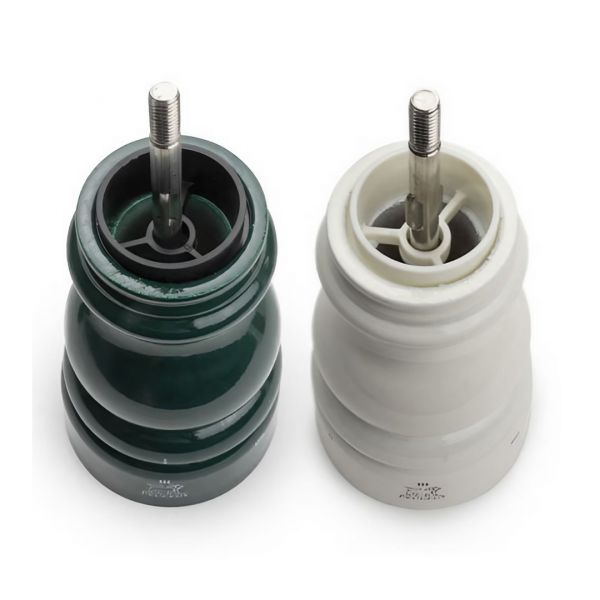 Набор мельниц для соли и перца на подствке, 6 степеней помола, 15 см, дерево, зеленый, белый, Paris u'select PEUGEOT