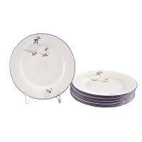 Набор десертных тарелок 19 см, 6 шт Мэри-Энн Чешский гусь 03160319-0807 LEANDER