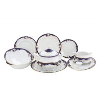 Столовый сервиз Соната «кобальт» 25 предметов на 6 персон Кобальтовый орнамент 07162011-1357 LEANDER