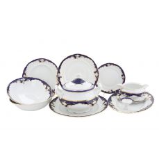 Столовый сервиз Соната «кобальт» 25 предметов на 6 персон Кобальтовый орнамент 07162011-1357 LEANDER