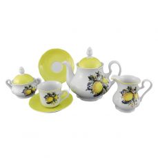 Чайный сервиз'Лимон' на 6 персон Мэри-Энн 03160725-2411 LEANDER