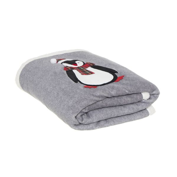 Плед Pinguino 130x160 серый
