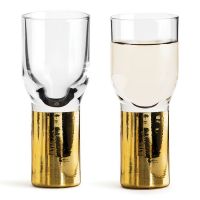 SagaForm Набор рюмок Gold, 40 мл, 2 шт