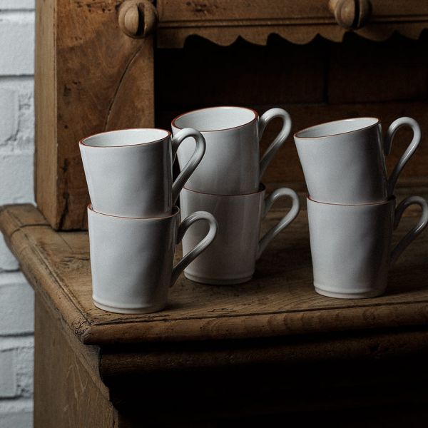 Кружка Beja 360 мл, белый/красный Costa Nova