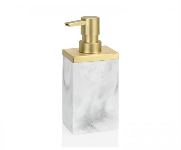 Andrea House Диспенсер для жидкого мыла White Marble and Brass