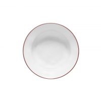 Тарелка для пасты 21 см BEJA White/Red Costa Nova