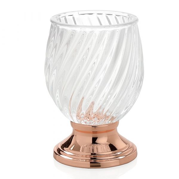 Стакан для зубных щеток ANDREA HOUSE Luxe Glass and Copper 