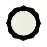 Тарелка 28 см black, ivory, gold LE COQ