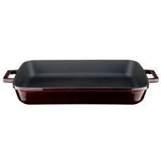 Литая чугунная жаровня PREMIUM баклажан 26х40 см