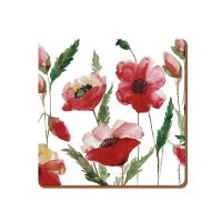 Набор из 6 подставок Watercolour Poppy 10х10 KITCHEN CRAFT 