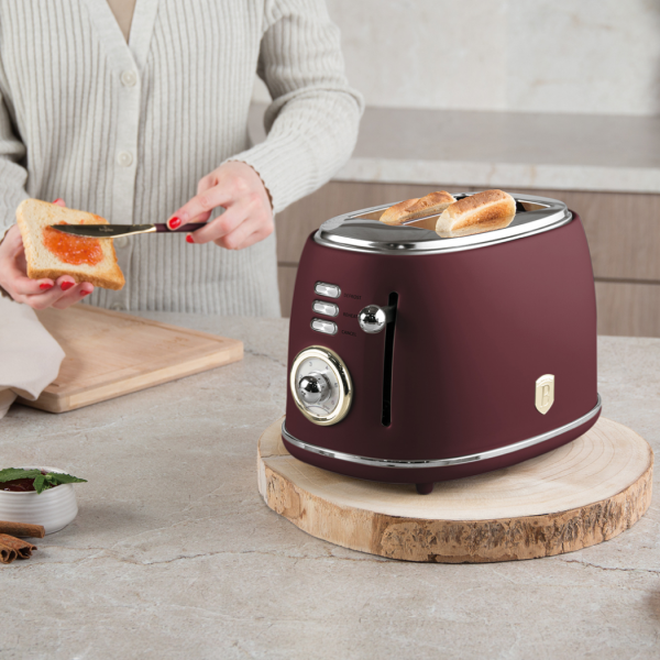 Тостер электрический, пластик, матовый бордо, Leonardo BERLINGER HAUS
