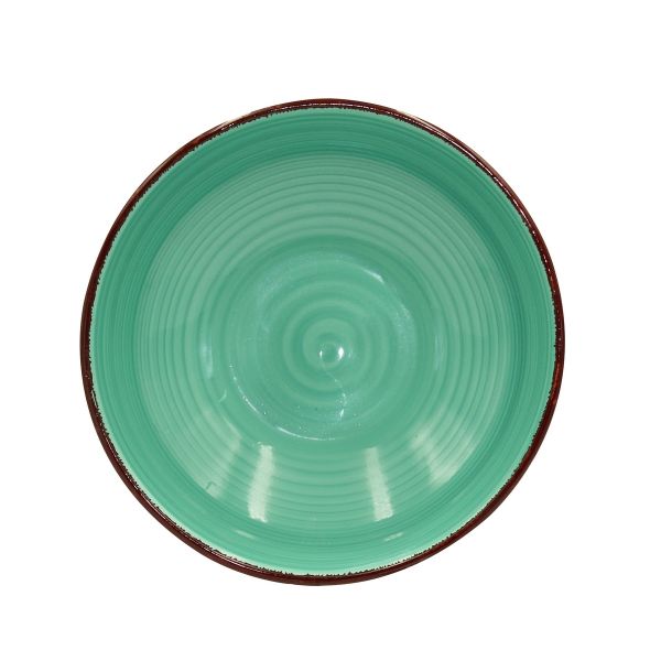 Тарелка глубокая Aria 600мл бирюзовая 2шт.