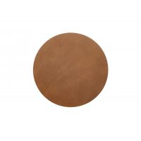 Подставка под горячее круглая из переработанной кожи 24 см, цвет рыжий, Bull LIND DNA 98114