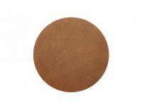 Подставка под горячее круглая из переработанной кожи 24 см, цвет рыжий, Bull LIND DNA 98114